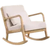DFQF Nordic Rocking Chair Ergonômica
