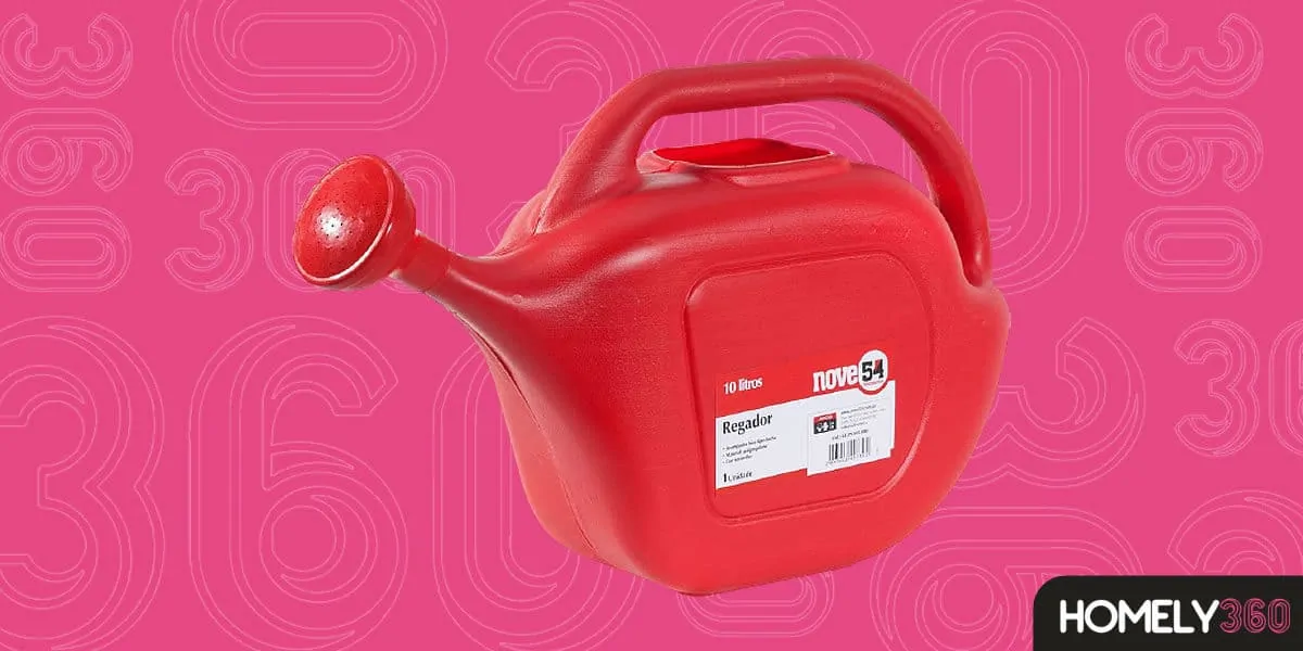 Nove54 Regador Plástico Vermelho